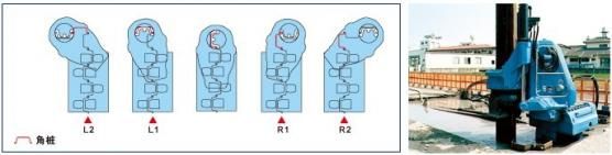 靜壓植樁機(jī)拐角施工